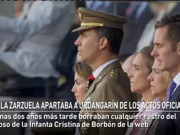 La Zarzuela apartaba a Urdangarín de los actos oficiales hace seis años La Zarzuela apartaba a Urdangarín de los actos oficiales hace seis años