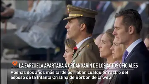 La Zarzuela apartaba a Urdangarín de los actos oficiales hace seis años La Zarzuela apartaba a Urdangarín de los actos oficiales hace seis años