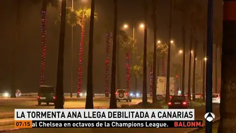 La tormenta Ana mantiene a Canarias en aviso amarillo La tormenta Ana mantiene a Canarias en aviso amarillo