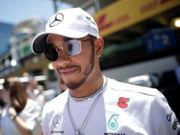 Hamilton, durante un Gran Premio