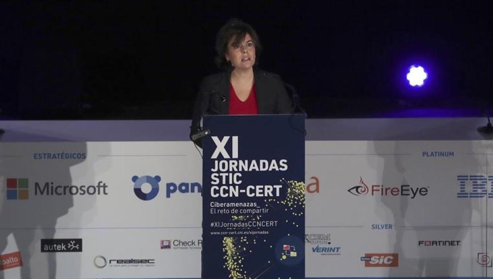 La vicepresidenta Soraya Sáenz de Santamaría