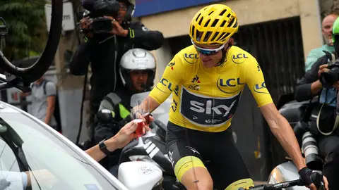 Chris Froome, en la última etapa del Tour 2017 Chris Froome, en la última etapa del Tour 2017
