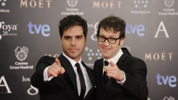 Joaquín Reyes y Ernesto Sevilla en los Goya 2014
