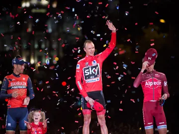Froome, en el podio de la Vuelta Froome, en el podio de la Vuelta