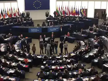 La oposición venezolana recibe el premio Sájarov de la Eurocámara La oposición venezolana recibe el premio Sájarov de la Eurocámara