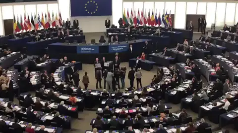 La oposición venezolana recibe el premio Sájarov de la Eurocámara La oposición venezolana recibe el premio Sájarov de la Eurocámara