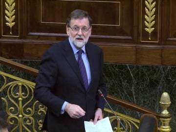 Mariano Rajoy, en la sesión de control