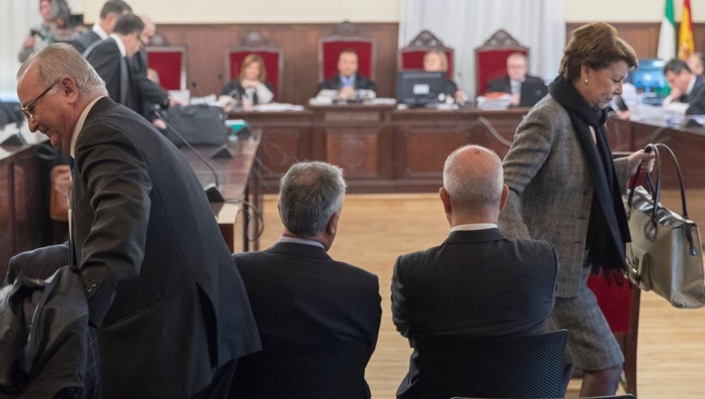 José Antonio Griñán y Manuel Chaves en el juicio de los ERE