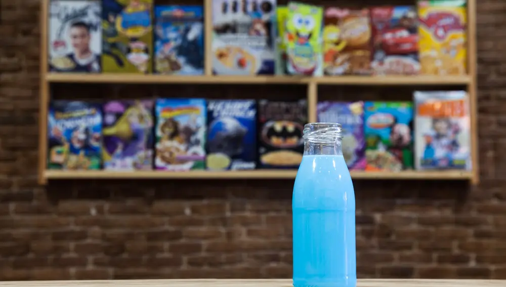 La leche azul de Cereal Hunters.