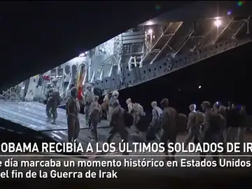 Obama marcaba el fin de la Guerra de Irak con el regreso de los últimos soldados estadounidenses Obama marcaba el fin de la Guerra de Irak con el regreso de los últimos soldados estadounidenses