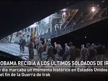 Obama marcaba el fin de la Guerra de Irak con el regreso de los últimos soldados estadounidenses Obama marcaba el fin de la Guerra de Irak con el regreso de los últimos soldados estadounidenses