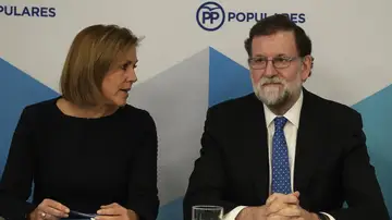 Rajoy y Cospedal en el comité del Partido Popular Rajoy y Cospedal en el comité del Partido Popular