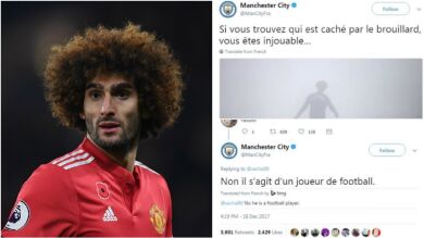 El brutal tuit del Manchester City humillando a Fellaini
