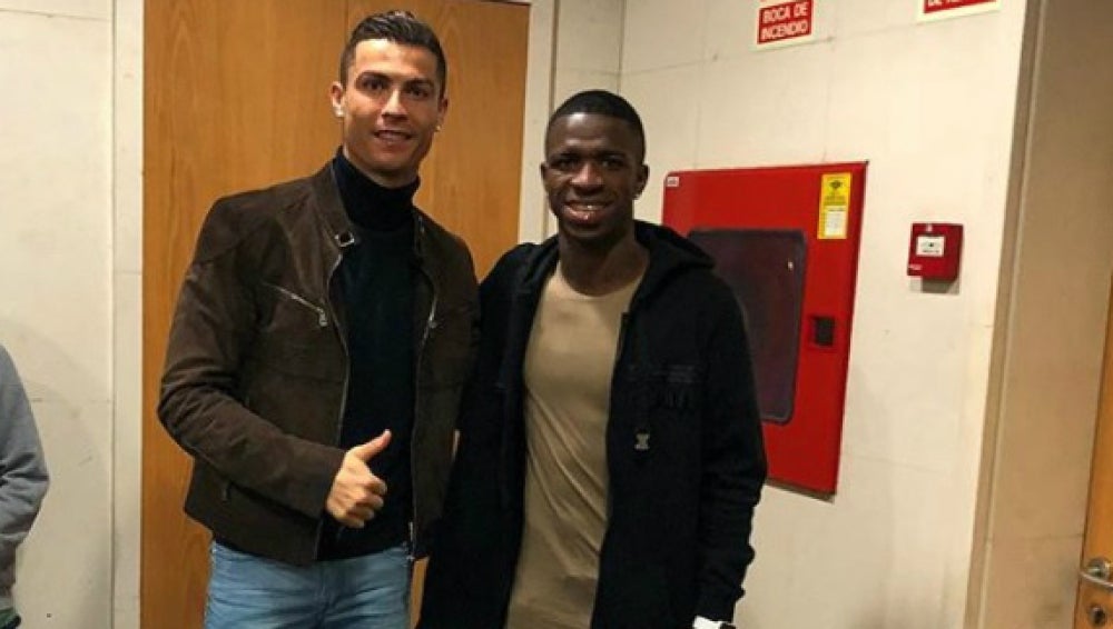 Vinicius, con Cristiano