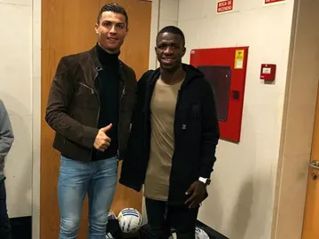 Vinicius, con Cristiano Vinicius, con Cristiano