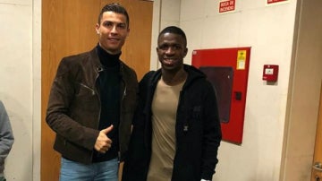 Vinicius, con Cristiano