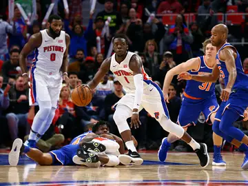 Reggie Jackson, en acción ante los Knicks Reggie Jackson, en acción ante los Knicks