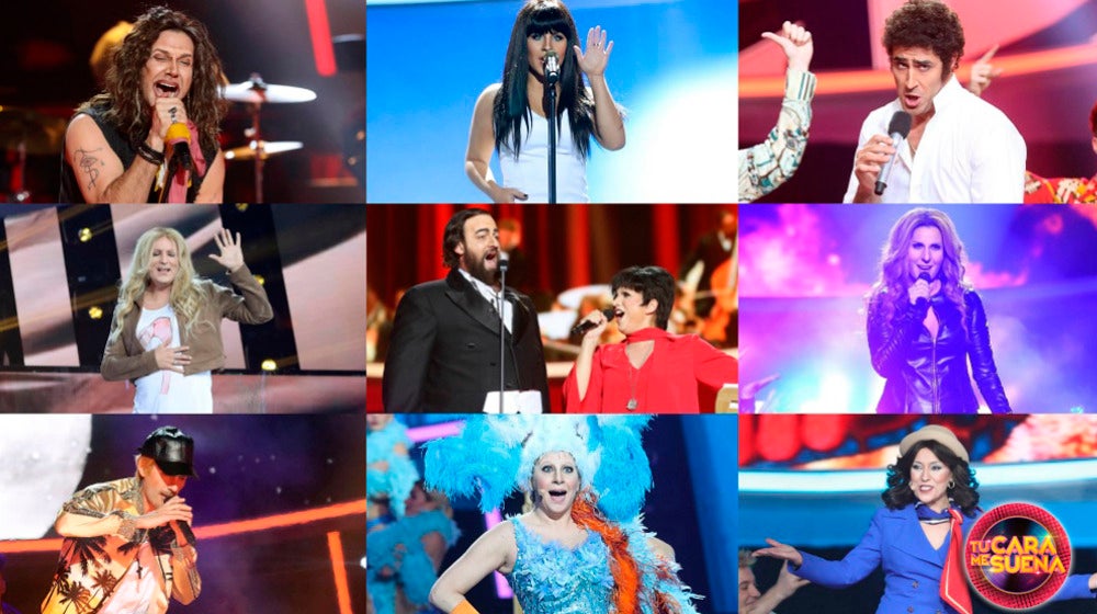 Ranking de la duodécima gala de la sexta edición de 'Tu cara me suena'