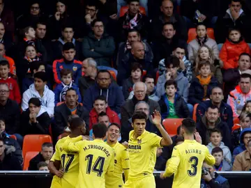 El Villarreal celebra un gol El Villarreal celebra un gol