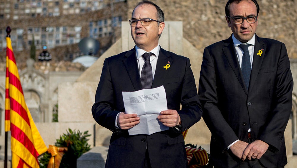 Los exconsellers y diputados electos Jordi Turull y Josep Rull