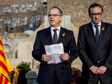 Los exconsellers y diputados electos Jordi Turull y Josep Rull