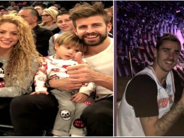 Piqué y Griezmann, juntos en el Madison Square Garden