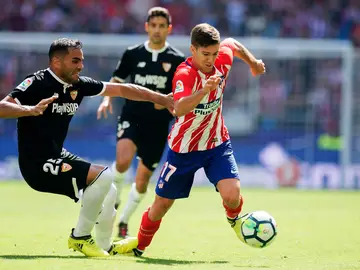 Vietto durante un encuentro con el Atlético Vietto durante un encuentro con el Atlético