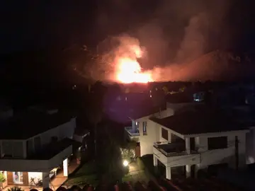 El incendio declarado en Mallorca El incendio declarado en Mallorca