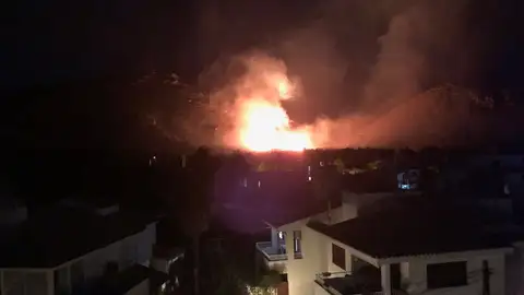 El incendio declarado en Mallorca El incendio declarado en Mallorca