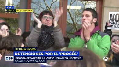 La juez deja en libertad a los dos concejales de la CUP de Reus tras negarse a declarar