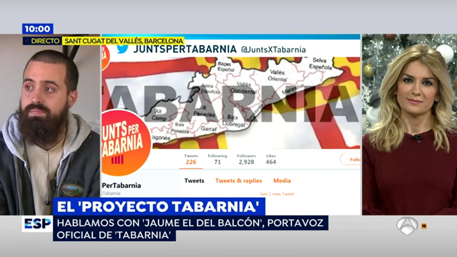 Jaume Vives, portavoz oficial de Tabarnia: "Está empezando a conseguir su objetivo: que los propios independentistas se desmonten sus argumentos"