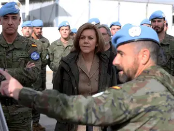 María Dolores de Cospedal, en Líbano María Dolores de Cospedal, en Líbano