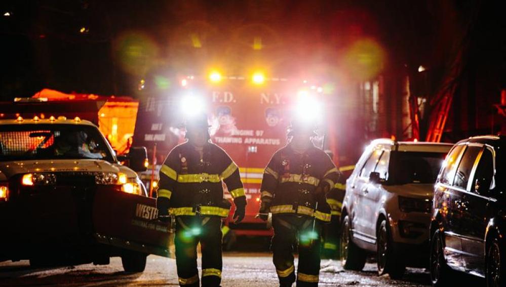 Incendio en un bloque de pisos de Nueva York