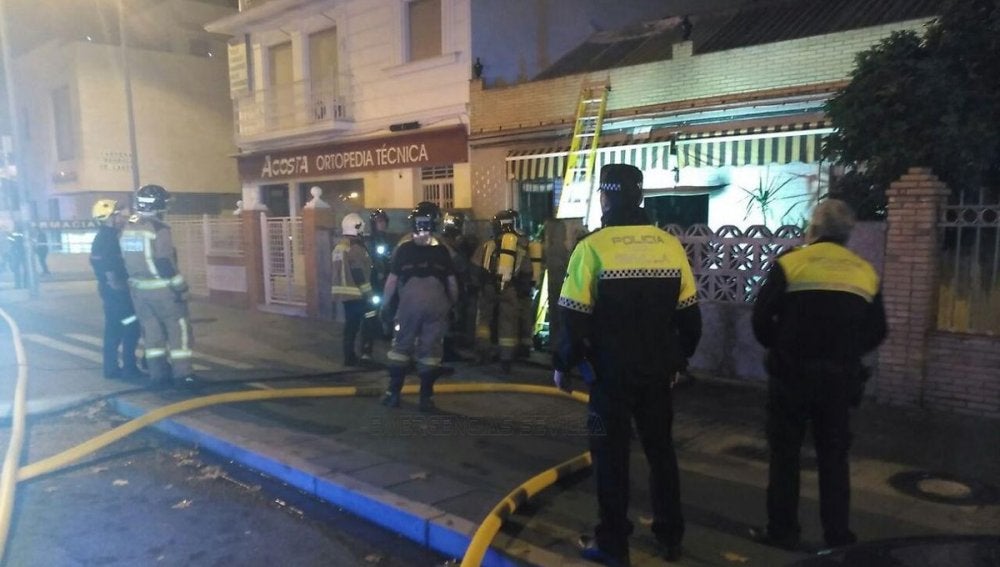 Incendio en Sevilla