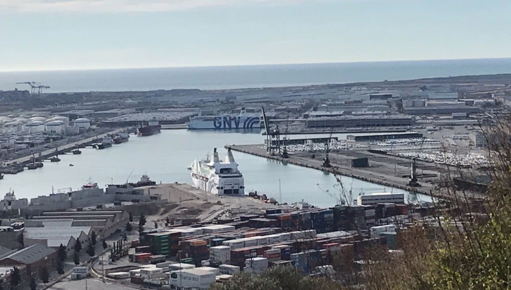 Puerto donde estaban atracados los barcos de la Guardia Civil y la Policía en Cataluña
