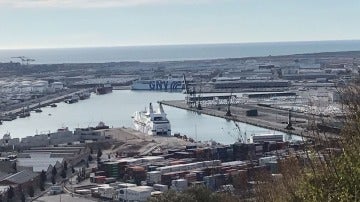 Puerto donde estaban atracados los barcos de la Guardia Civil y la Policía en Cataluña