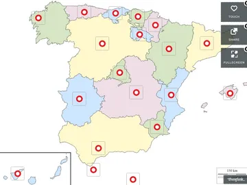 Mapa de días festivos en España Mapa de días festivos en España