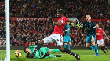 Pogba en una ocsaión de gol