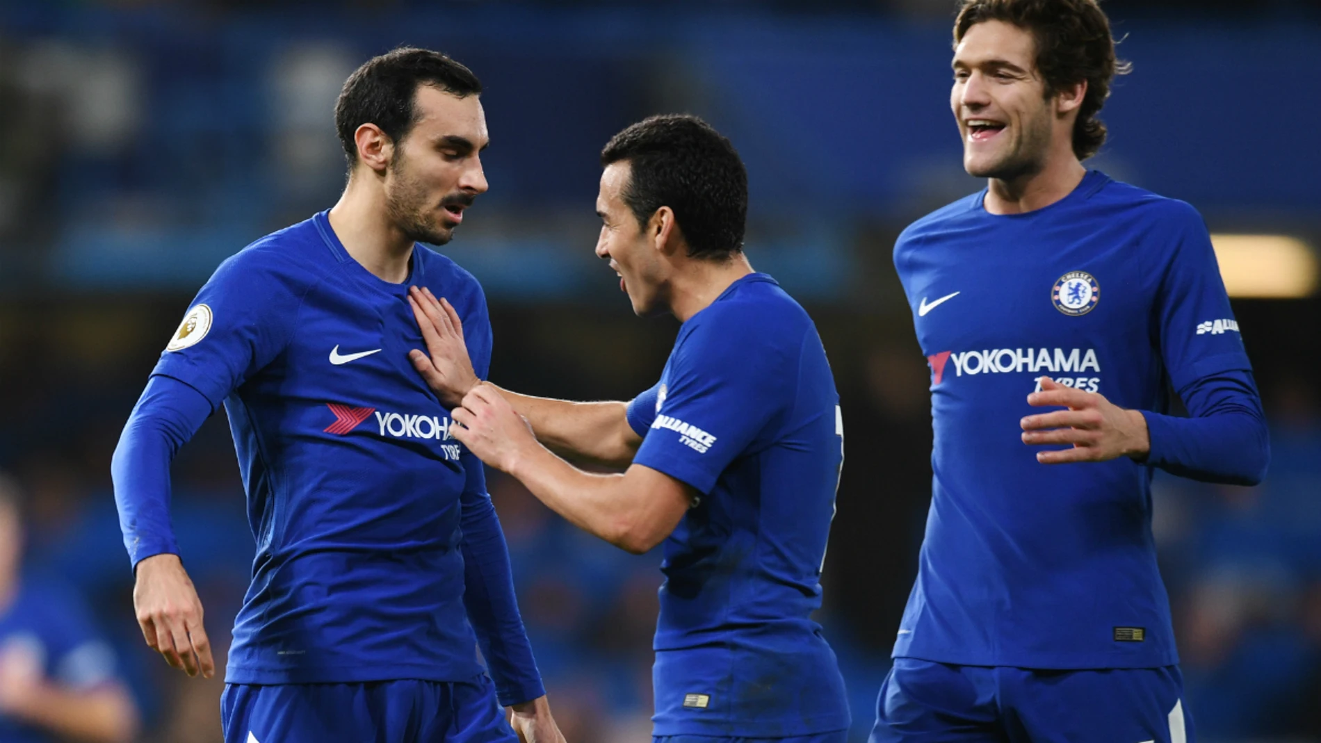 Pedro celebra un gol con el Chelsea Pedro celebra un gol con el Chelsea