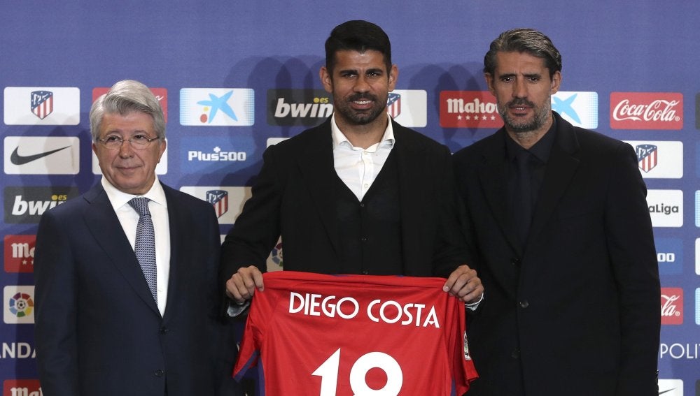 Diego Costa en su presentación