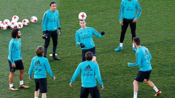 El Real Madrid, en un entrenamiento