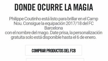 Mensaje sobre Coutinho