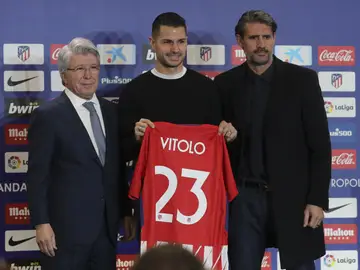 Vitolo en su presentación Vitolo en su presentación
