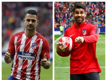 Costa y Vitolo en su presentación