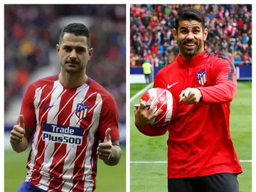 Costa y Vitolo en su presentación Costa y Vitolo en su presentación