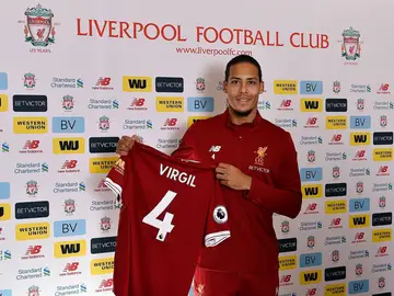 Van Dijk, presentado con el Liverpool Van Dijk, presentado con el Liverpool
