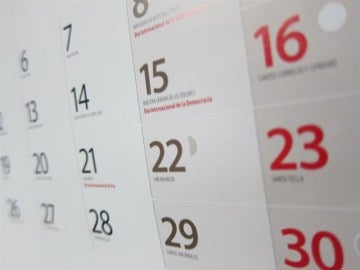 Imagen de un calendario