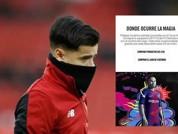 Coutinho y la polémica de 'su camiseta' del Barcelona Coutinho y la polémica de 'su camiseta' del Barcelona