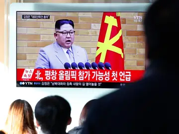 El líder norcoreano, Kim Jong-un, en su tradicional discurso de Año Nuevo El líder norcoreano, Kim Jong-un, en su tradicional discurso de Año Nuevo