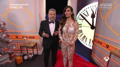 El impresionante mono de transparencias de Cristina Pedroche en las Campanadas 2017